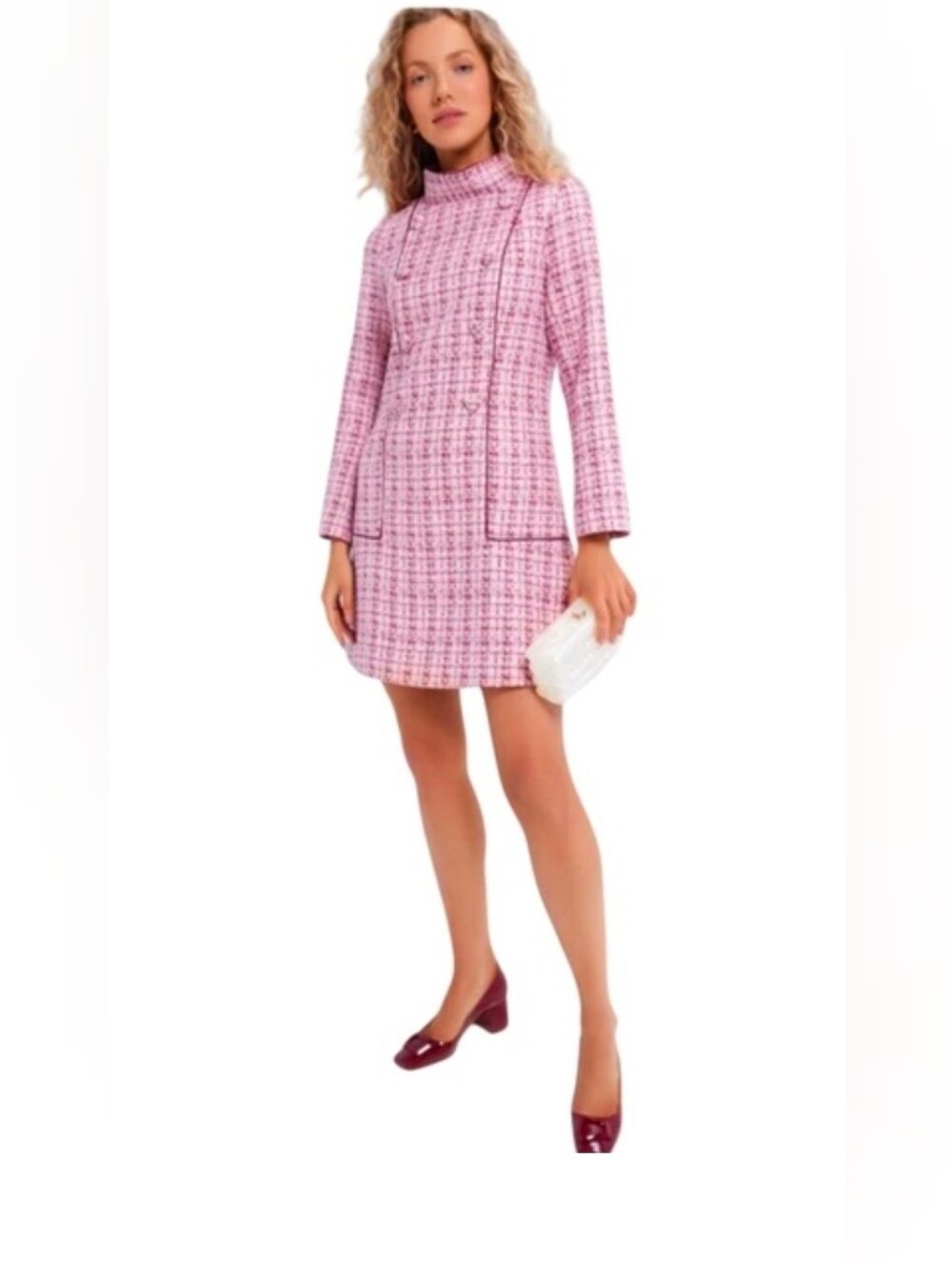 Tuckernuck Pink Tweed Shift Dress - Size XXL - Picture 4 of 13